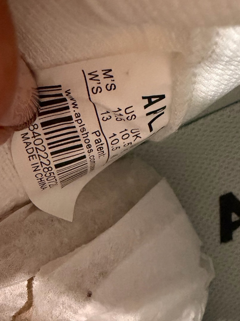 APL Super Future High Top White/Gum men’s size 11.5 - Picture 13 of 13